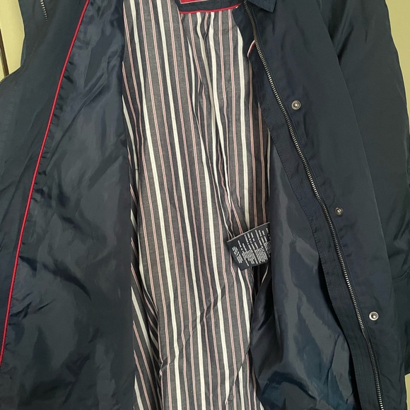 Tommy Hilfiger Dark Blue Trench Coat - Picture 9 of 9